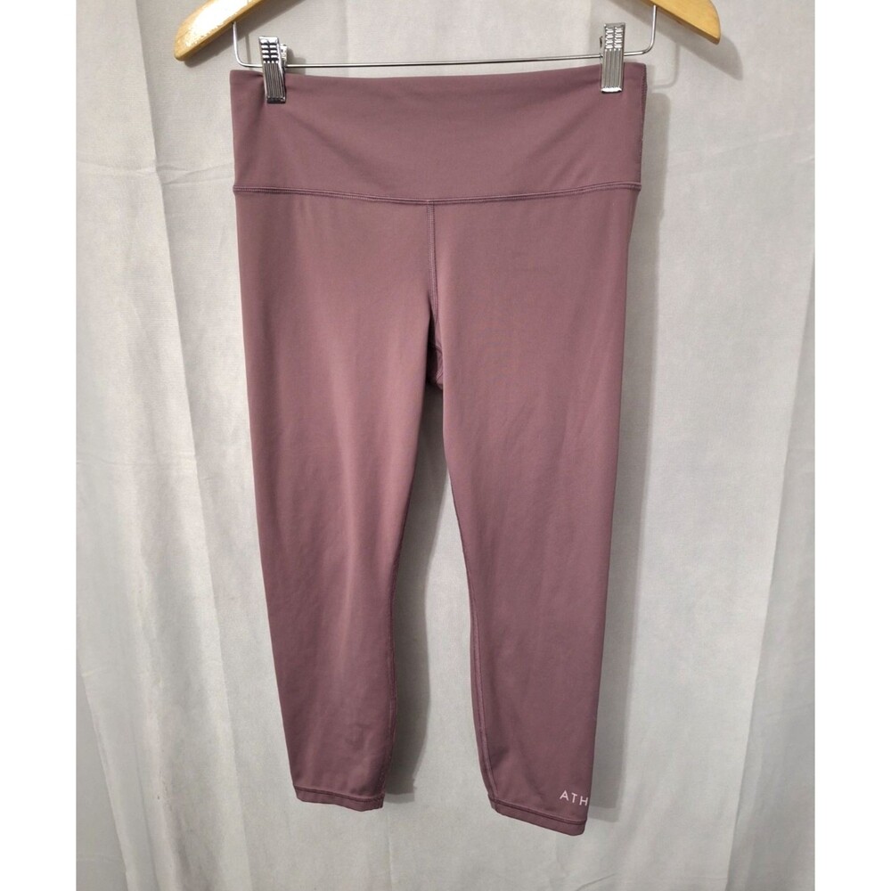 Athleta Elation Train Logo 7/8 Tight Leggings Size M Yoga Workout Gym Training